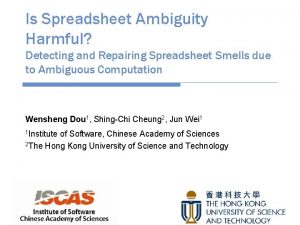Is Spreadsheet Ambiguity Harmful Detecting and Repairing Spreadsheet