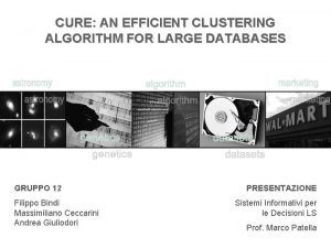 CURE AN EFFICIENT CLUSTERING ALGORITHM FOR LARGE DATABASES