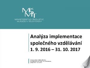 Analza implementace spolenho vzdlvn 1 9 2016 31