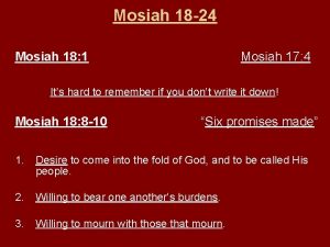 Mosiah 18 24 Mosiah 18 1 Mosiah 17