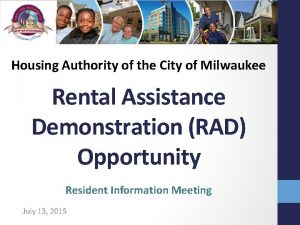 Housing Authority of the City of Milwaukee Rental