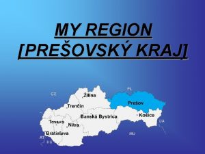 MY REGION PREOVSK KRAJ Basic information Area 8