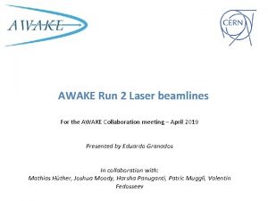 AWAKE Run 2 Laser beamlines For the AWAKE