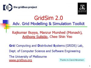 Grid Sim 2 0 Adv Grid Modelling Simulation