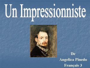 De Angelica Pinedo Franais 3 Bref Biographie n