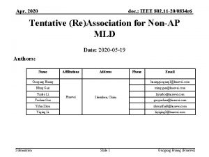 doc IEEE 802 11 200834 r 6 Apr