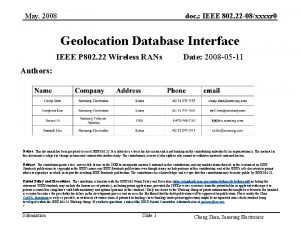May 2008 doc IEEE 802 22 08xxxxr 0