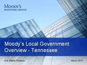 Moodys Local Government Overview Tennessee U S Public