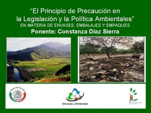 El Principio de Precaucin en la Legislacin y