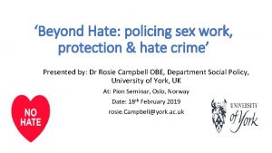 Beyond Hate policing sex work protection hate crime