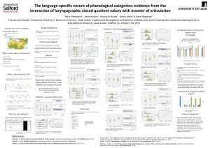The languagespecific nature of phonological categories evidence from