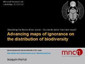 Microsoft Research Ltd Cambridge 16 172012 Visualising the