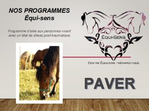 NOS PROGRAMMES quisens Programme daide aux personnes vivant