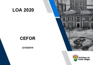 LOA 2020 CEFOR 22102019 RESULTADO R mil ESPECIFICAO