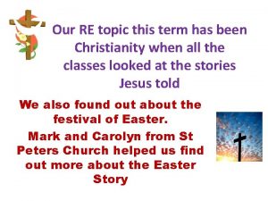 Our RE topic this term has been Christianity