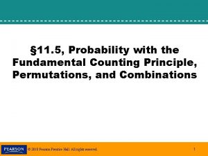 11 5 Probability with the Fundamental Counting Principle