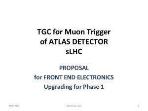 TGC for Muon Trigger of ATLAS DETECTOR s
