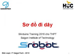 S i dy SArduino Training 2018 cho THPT