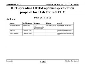 November 2012 doc IEEE 802 11 12 1331