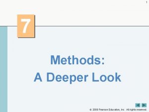 1 7 Methods A Deeper Look 2006 Pearson