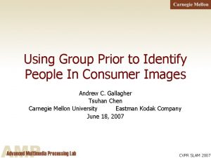 Using Group Prior to Identify People In Consumer