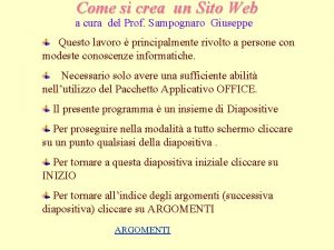 Come si crea un Sito Web a cura