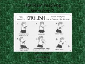 JHS Team Teaching Workshop 2 Reina Ishibashi Lindsey