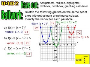 Assignment red pen highlighter textbook notebook graphing calculator