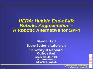 HERA Hubble Endoflife Robotic Augmentation A Robotic Alternative