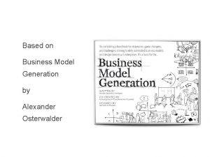 Based on Business Model Generation by Alexander Osterwalder