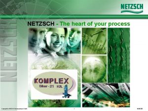 NETZSCH The heart of your process Copyright by