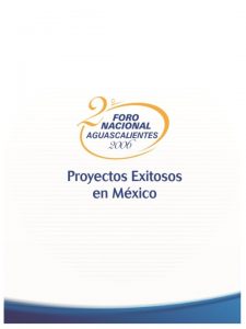 Justificacin El 2 Foro Nacional de Proyectos Exitosos