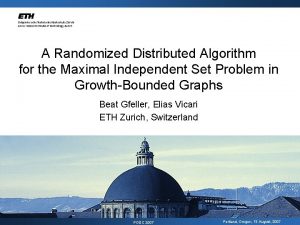 A Randomized Distributed Algorithm for the Maximal Independent