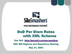 Do D Per Diem Rates with XML Schema