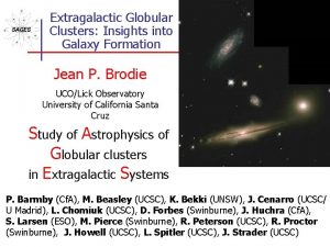 Extragalactic Globular Clusters Insights into Galaxy Formation Jean
