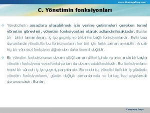www themegallery com C Ynetimin fonksiyonlar v Yneticilerin
