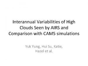 Interannual Variabilities of High Clouds Seen by AIRS