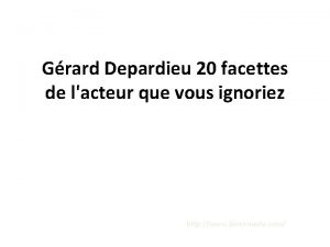 Grard Depardieu 20 facettes de lacteur que vous