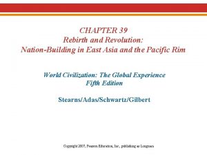 CHAPTER 39 Rebirth and Revolution NationBuilding in East