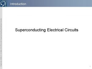 Chamonix 2009 K H Me DGPRJLHU Superconducting Electrical