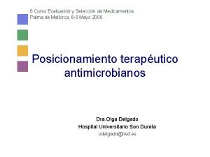 6 Curso Evaluacin y Seleccin de Medicamentos Palma