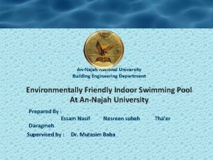 AnNajah National University Building Engineering Department Environmentally Friendly