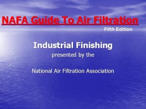 NAFA Guide To Air Filtration Fifth Edition Industrial