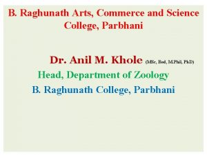 B Raghunath Arts Commerce and Science College Parbhani