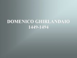 DOMENICO GHIRLANDAIO 1449 1494 Ghirlandaio Irgalmas Madonna Levtel