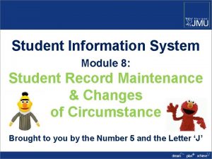 Student Information System Module 8 Student Record Maintenance