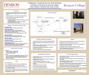 Collaborative Technical Services Work Redesign at Denison University