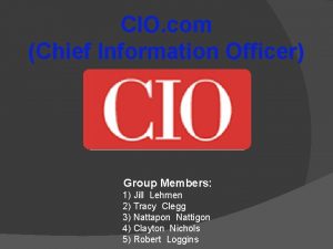 CIO com Chief Information Officer Group Members 1