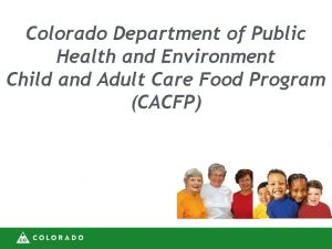 Colorado Department of Public Health and Environment Child