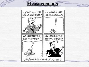 Measurements Measurements Learning Objectives EQ Why are scientists